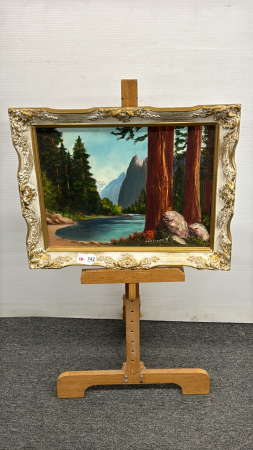 Mountain Scene Painting on Board