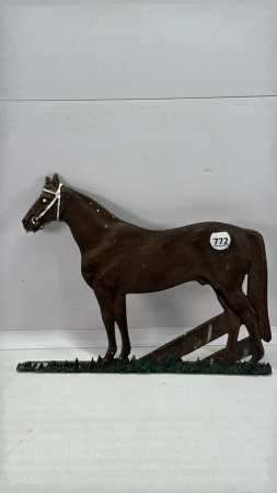13in Long Aluminum Horse Plaque