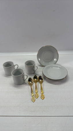 (3) Piece Chinese Coffee Set