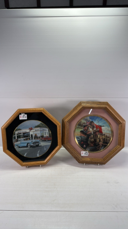 (2) Framed Collector Plates