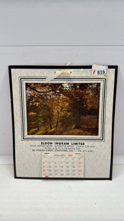 Eldon Ingram 1981 Calendar
