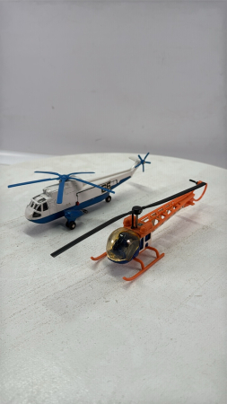 (2) Dinky Helicopters