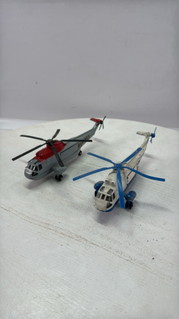 (2) Dinky Sea King Helicopters