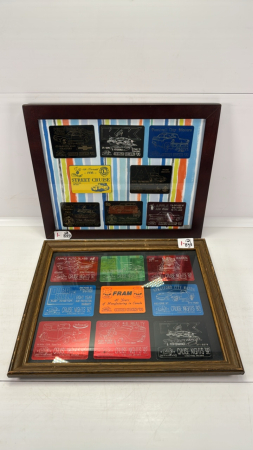 (2) Framed Car Show Plaques