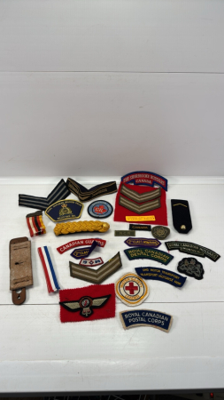 Quantity of Mostly Military Sew On Badges