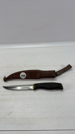 Normark 9in Knife in Leather Sheath