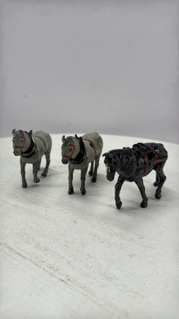(3) Brittons 3in Long Metal Horses