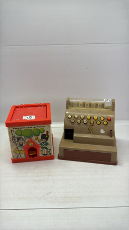 Fisher Price Jack in the Box&Plastic Cash Register