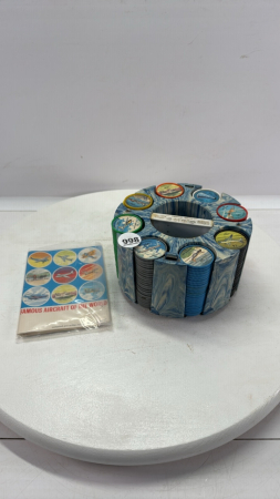 Collection of Jello Airplane Coins w/Booklet