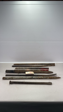 Quantity of Chisels and Concrete Stakes