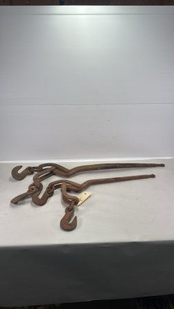 (2) Vintage Chain Binders