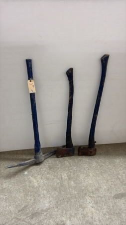 (2) Axes & (1) Pick Axe