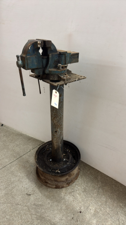 5in Vise Mounted on Homemade Stand