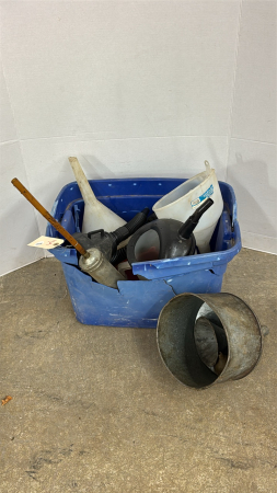 Quantity of Used Funnels and Measuring Jug