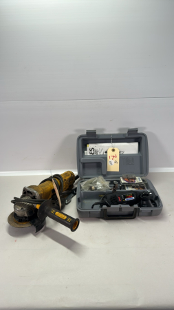 Dremel Tool Kit & DeWalt 4.5in Angle Grinder