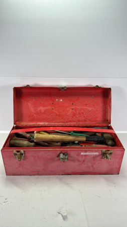Metal Toolbox with Contents