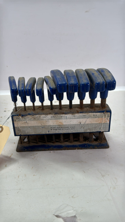 10PC SAE T Handle Allen Key Set