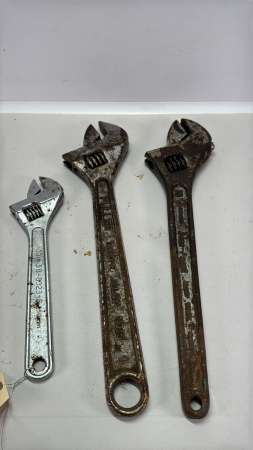 (3) Adjustable Wrenches