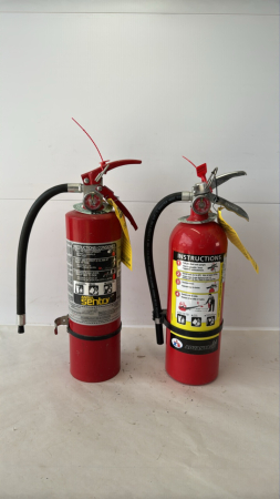 PAIR OF FIRE EXTINGUISHERS