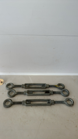 (3) TURN BUCKELS