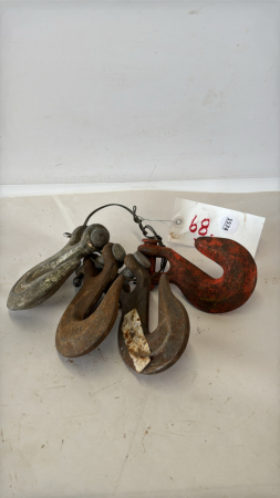(4) 1/2IN CHAIN HOOKS
