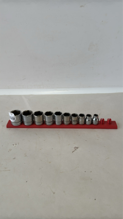 10PC SNAP-ON 3/8IN DRIVE SAE SHALLOW SOCKET SET