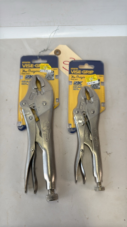 (2) IRWIN VISE GRIP LOCKING PLIERS
