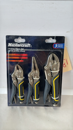 3PC MASTERCRAFT LOCKING PLIERS SET