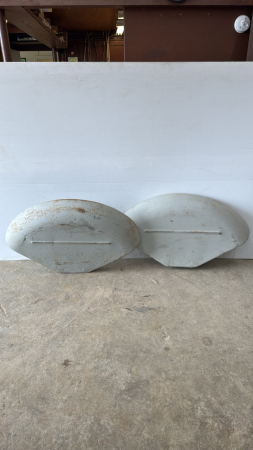 PAIR OF A&I MASSEY FERGUSON ROUND TOP FENDERS