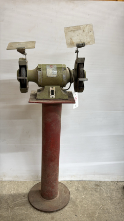 PEDESTAL MOUNTED ELECTRIC BENCH GRINDER