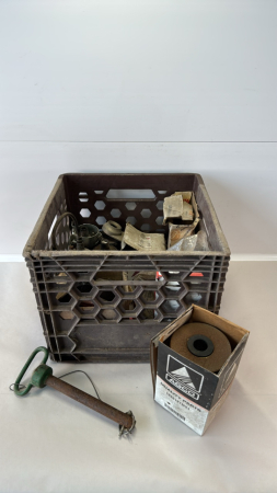 MILK CRATE OF MASSEY PARTS