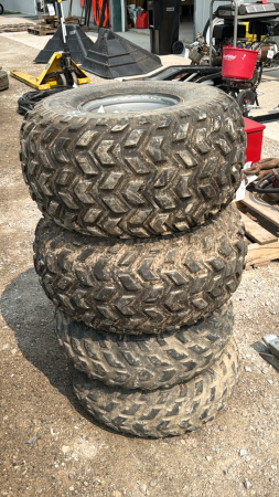 SET OF ATV TIRES AND RIMS