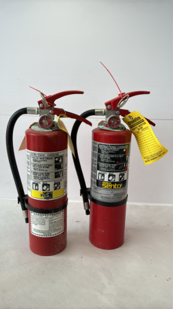 PAIR OF FIRE EXTINGUISHERS