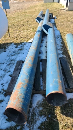 2 Lengths of 30ft x 10in Pipes with Speed Reducers