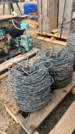 2 PART ROLLS OF BARBED WIRE