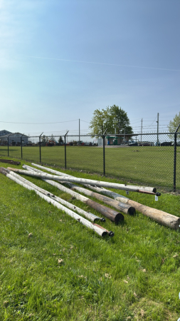 LOT OF 6 HYDRO POLES