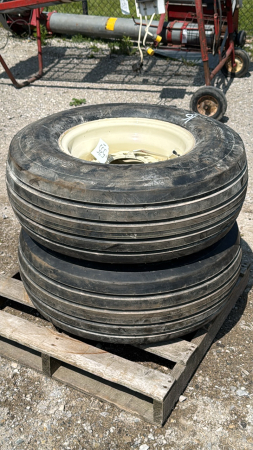 PAIR OF 11L-15FI TIRES ON RIMS