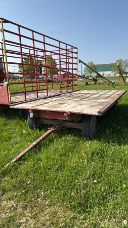 16.5FT X 8FT FLAT RACK WAGON
