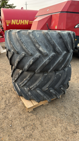 PAIR OF MICHELIN 710/55R30 TIRES AND RIMS