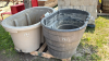 (2) POLY WATER TROUGHS - 2