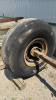 AXLE WITH (2) AIRPLANE TIRES - 3