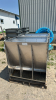 PAIR OF DBL SIDED STAINLESS WET DRY PIG FEEDERS - 2