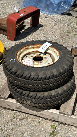 (2) 5 BOLT RIMS WITH TIRES