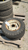 (2) 5 BOLT RIMS WITH TIRES - 2