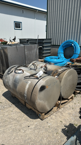 (2) ALUMINUM SNYDER TRUCK FUEL TANKS