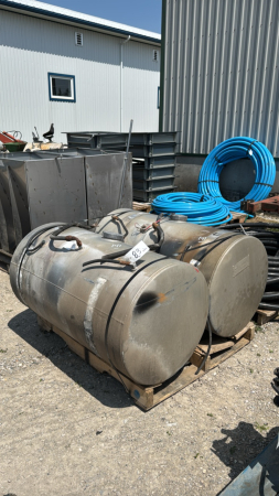 (2) ALUMINUM SNYDER TRUCK FUEL TANKS