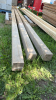 (3) 12FT 4X4'S PRESSURE TREATED POSTS - 3