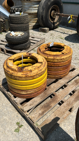 (10) MASSEY HARRIS WHEEL WEIGHTS (6262A)