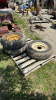 (3) IMPLEMENT TIRES ON 6 BOLT RIMS