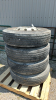 (4) HERCULES 11R 22.5 TIRES ON ALCOA ALUM RIMS
